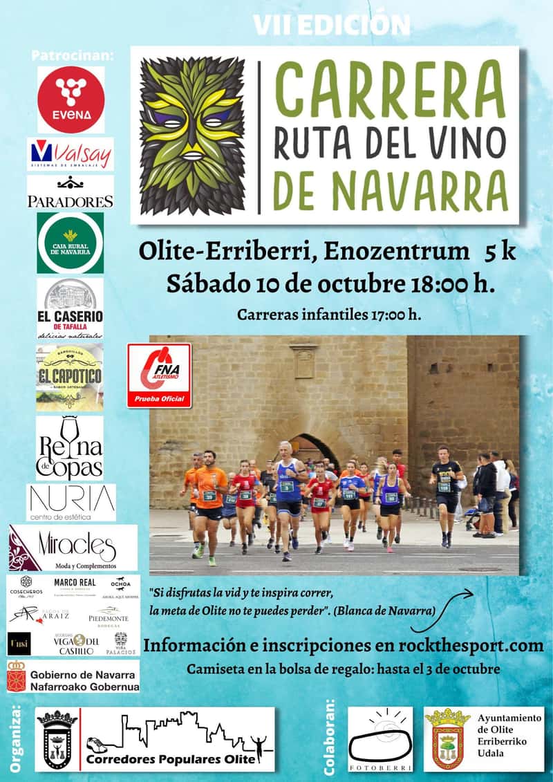 Carrera Ruta del Vino de Navarra en Olite (5km)