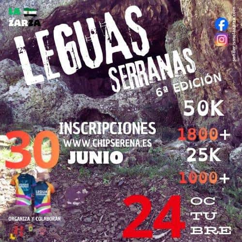 Leguas Serranas 2026 en La Zarza (50km, 25km)