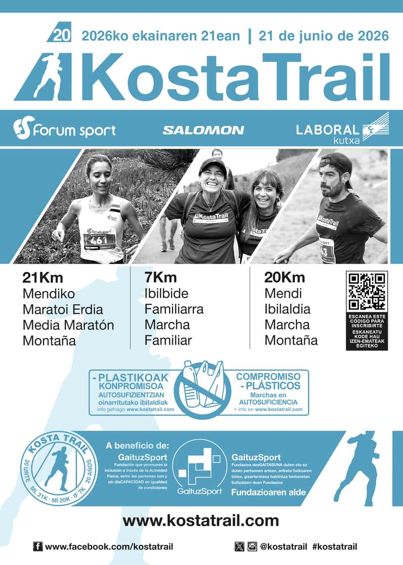 KOSTA TRAIL MARCHAS 2026 en Ugeraga (20km, 7km)