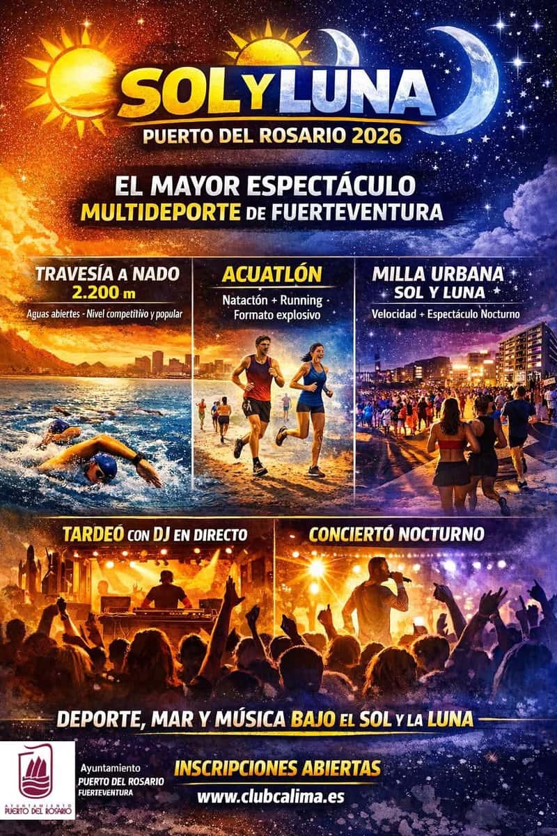 Acuatlón de Promoción Sol y Luna en Puerto del Rosario (6km, 3km, 1.2km, 0.6km, 0.3km, 2.2km, 1.609km)