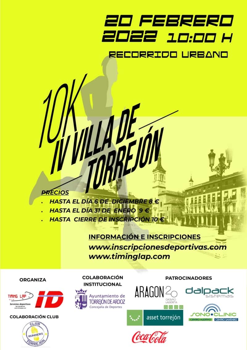 IV VILLA DE TORREJON 10K en Torrejón de Ardoz (10km)