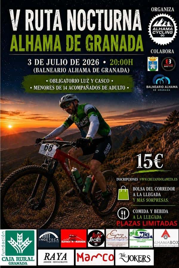 V BTT Nocturna Alhama de Granada en Alhama de Granada (25km)