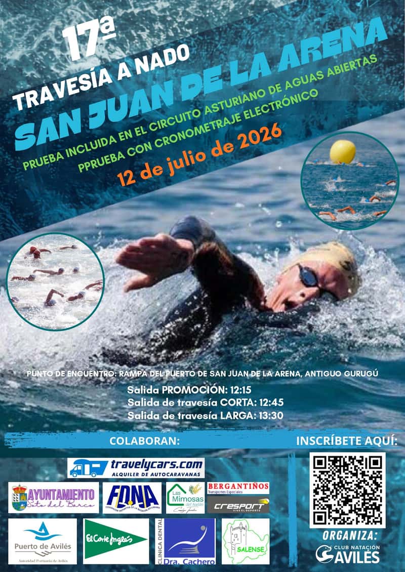 XVII Travesía a Nado San Juan de la Arena en San Juan de la Arena (260meters, 260meters, 650meters, 650meters, 650meters, 2780meters)