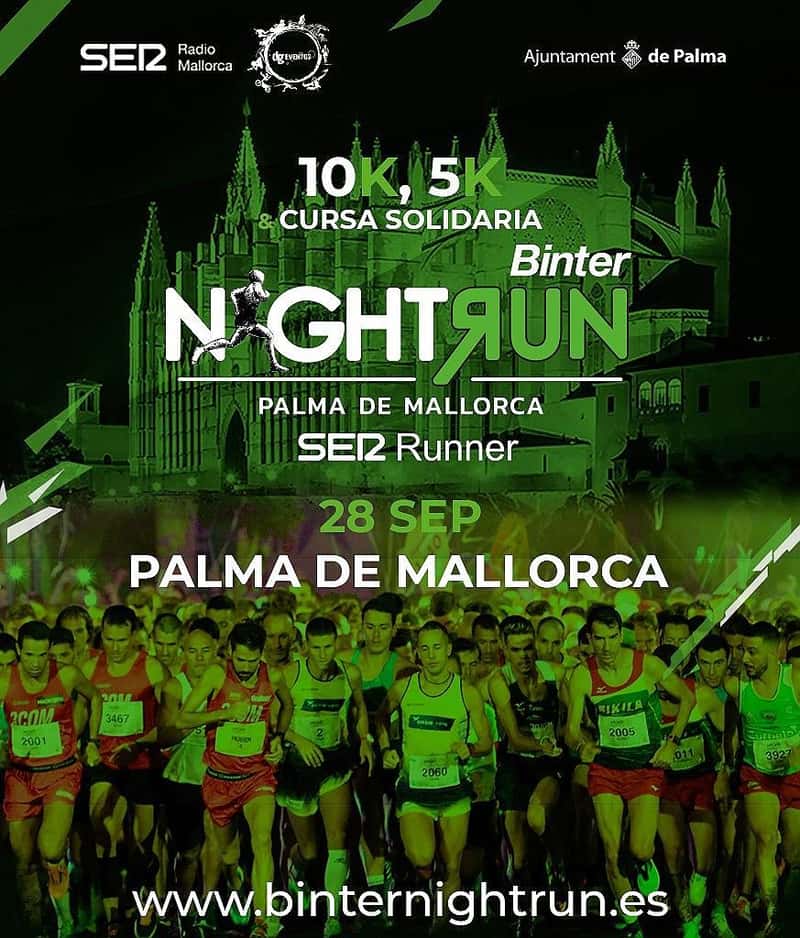 VI Binter NightRun Mallorca Ser Runner 2019 en Palma (1miles, 5km, 10km)