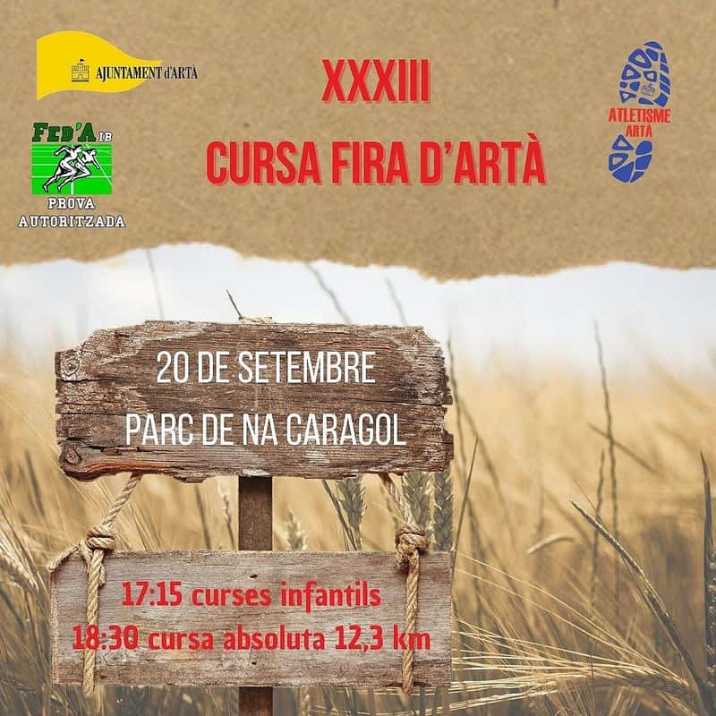 XXXIII Cursa Fira d'Artà 2025 en Artà (0.25km, 0.45km, 0.9km, 1.35km, 1.8km, 12.3km)