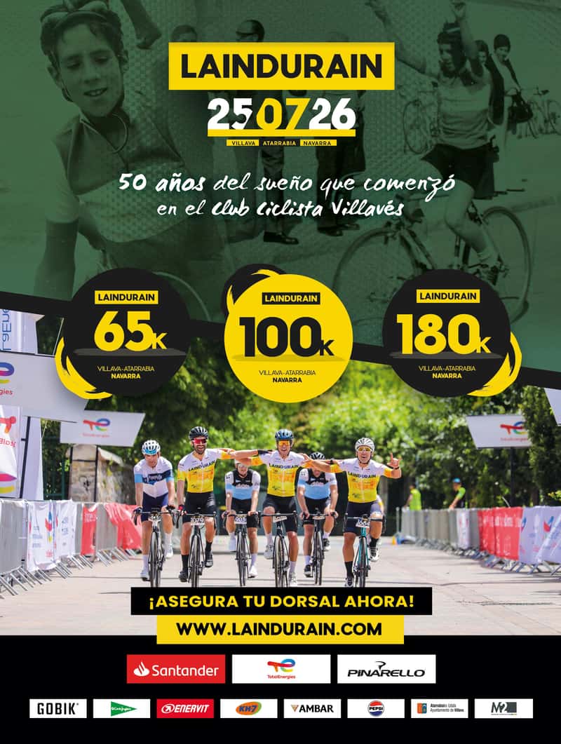 La Indurain 2026 en Villava (65km, 100km, 180km)