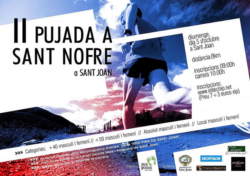 Cursa de Muntanya Puig de Sant Nofre 2014 en Sant Joan (8km)