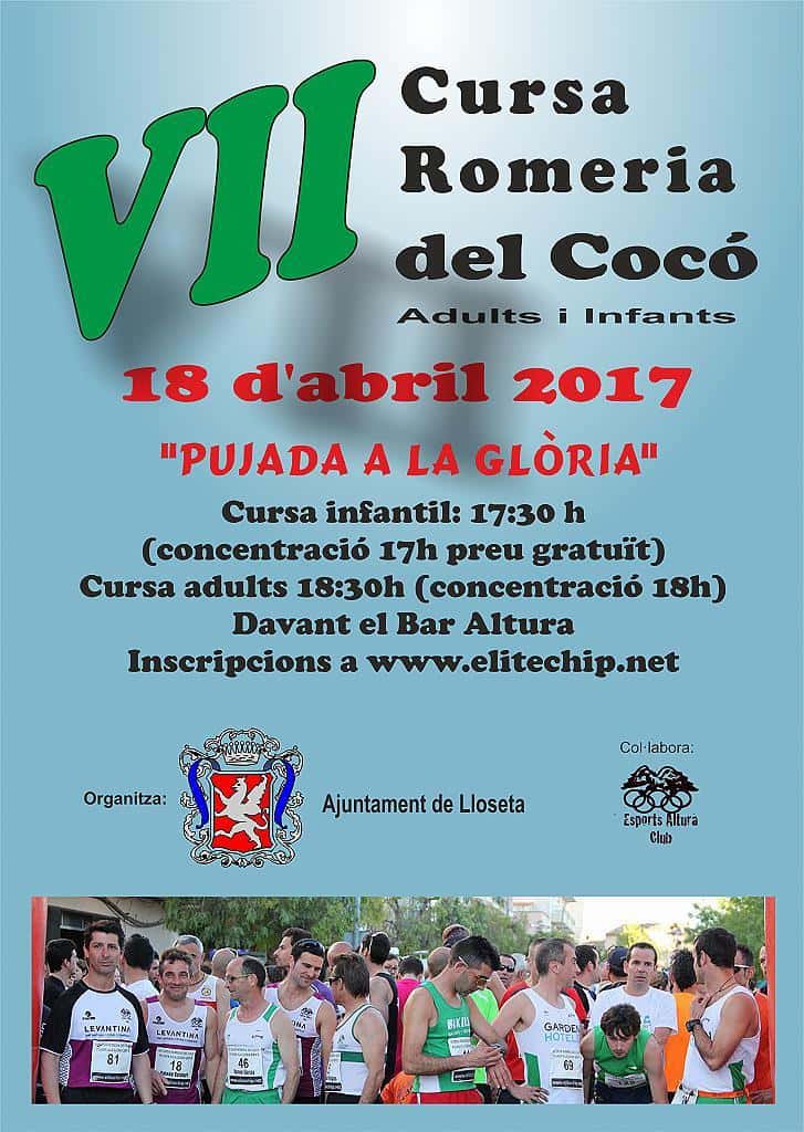 VII Cursa Romeria des Coco - Pujada a la Glòria 2017 en Lloseta (6km, 1km)