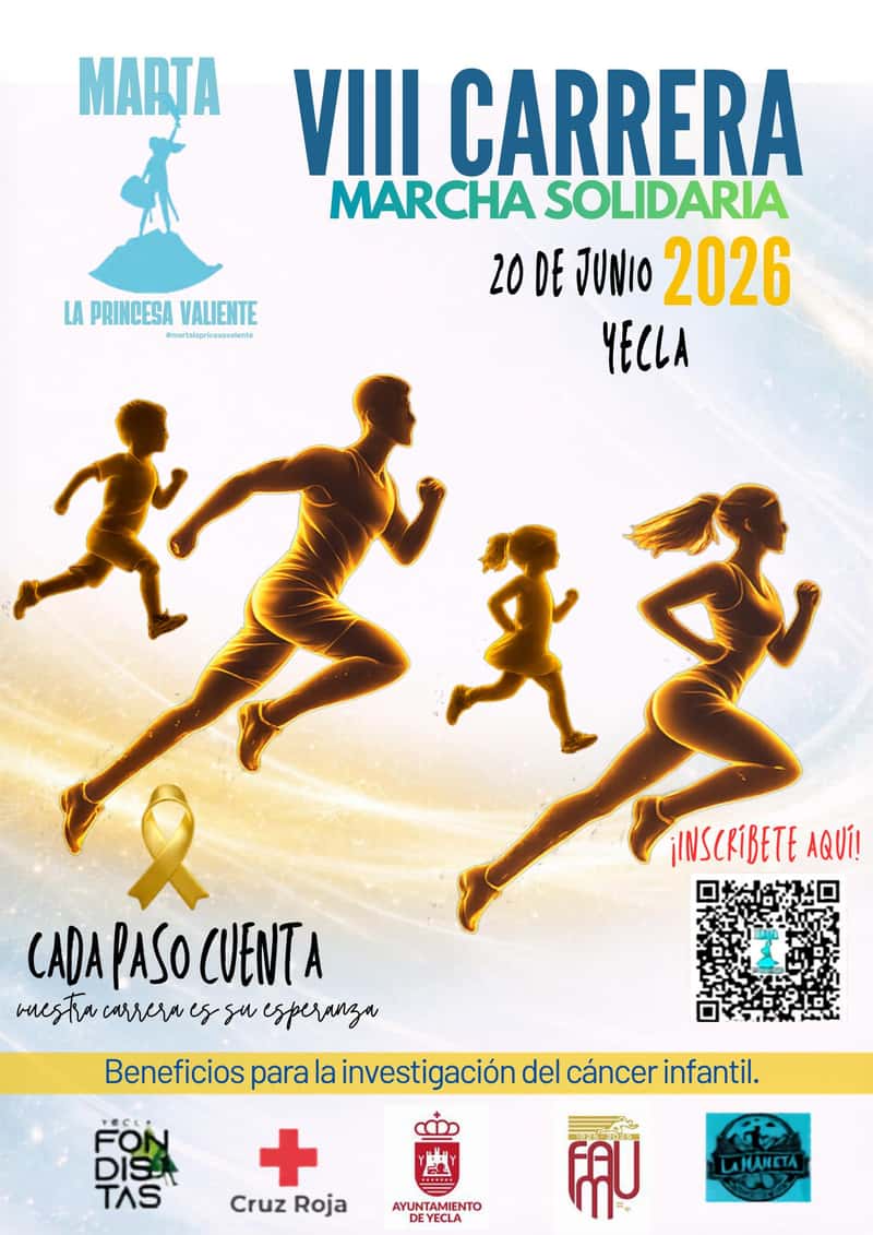 VIII Carrera y Marcha Solidaria Marta La Princesa Valiente en Yecla (7.5km)