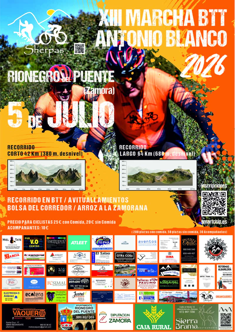 XIII Marcha BTT Antonio Blanco en Rionegro del Puente (42km, 64km)