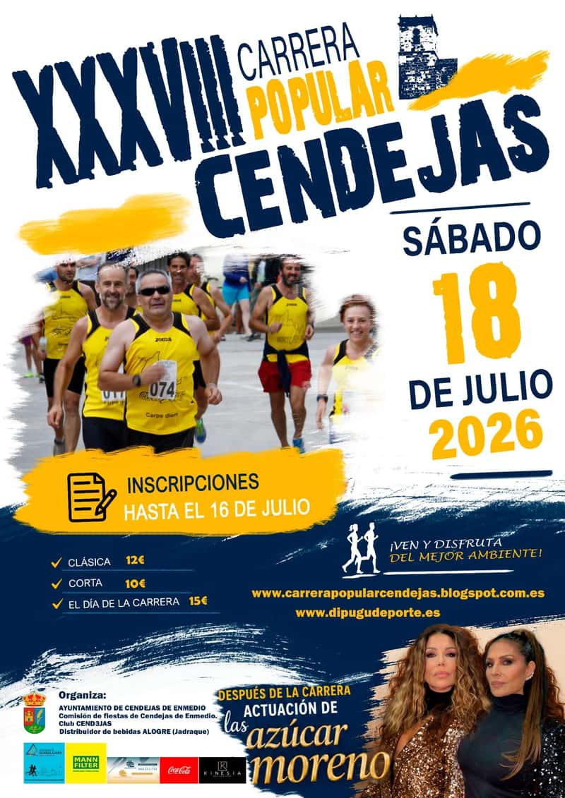 XXXVIII Carrera Popular Cendejas en Cendejas de Enmedio (5km, 10km)