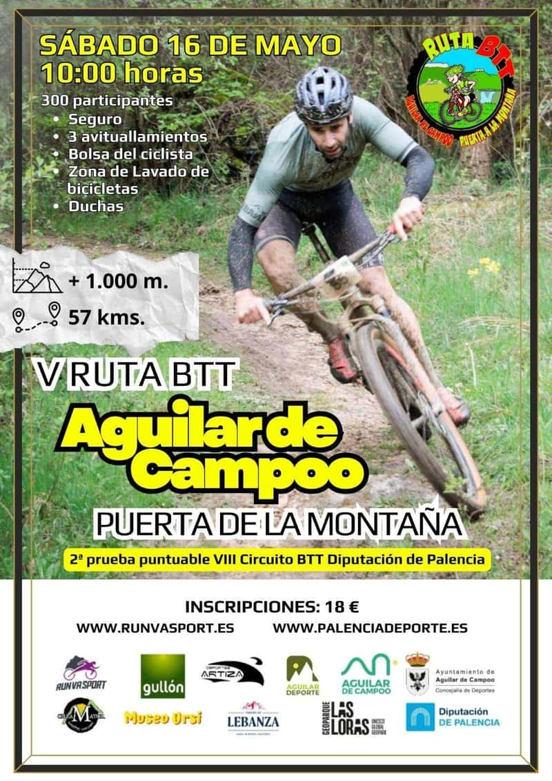 V RUTA BTT AGUILAR DE CAMPOO PUERTA A LA MONTAÑA en Aguilar de Campoo (57km)