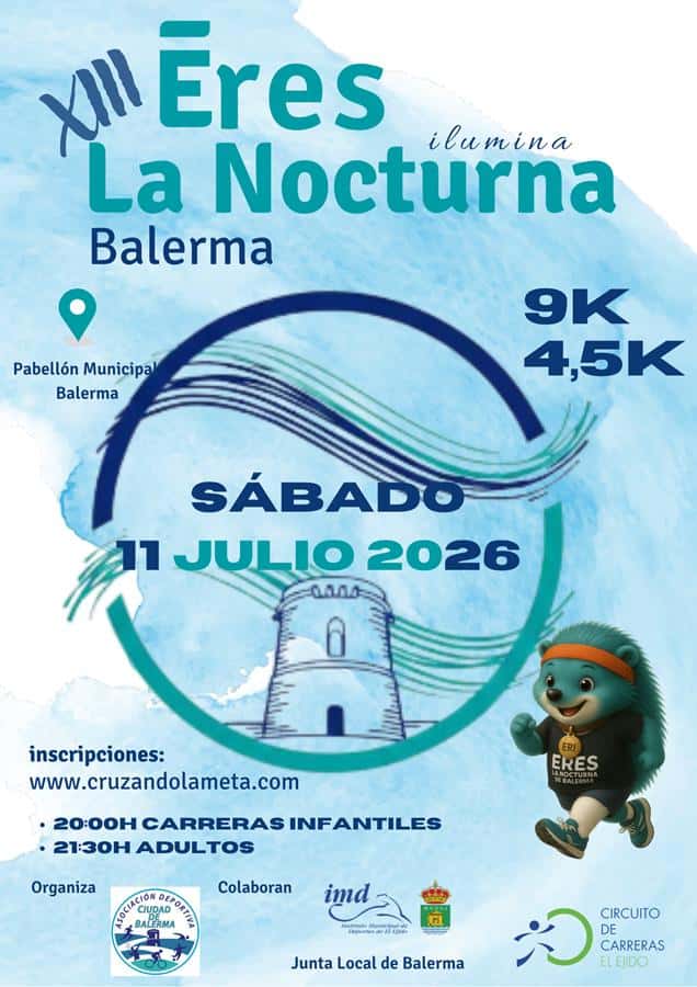 XIII ERES ENERGIA La Nocturna Ciudad de Balerma 2026 en Balerma (9km, 4.5km)
