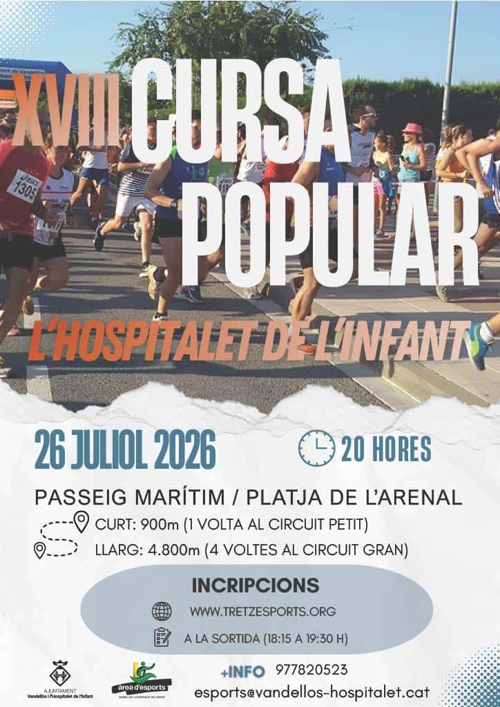 XVIII CURSA POPULAR L'HOSPITALET DE L'INFANT en L'Hospitalet de l'Infant (0.9km, 4.8km)