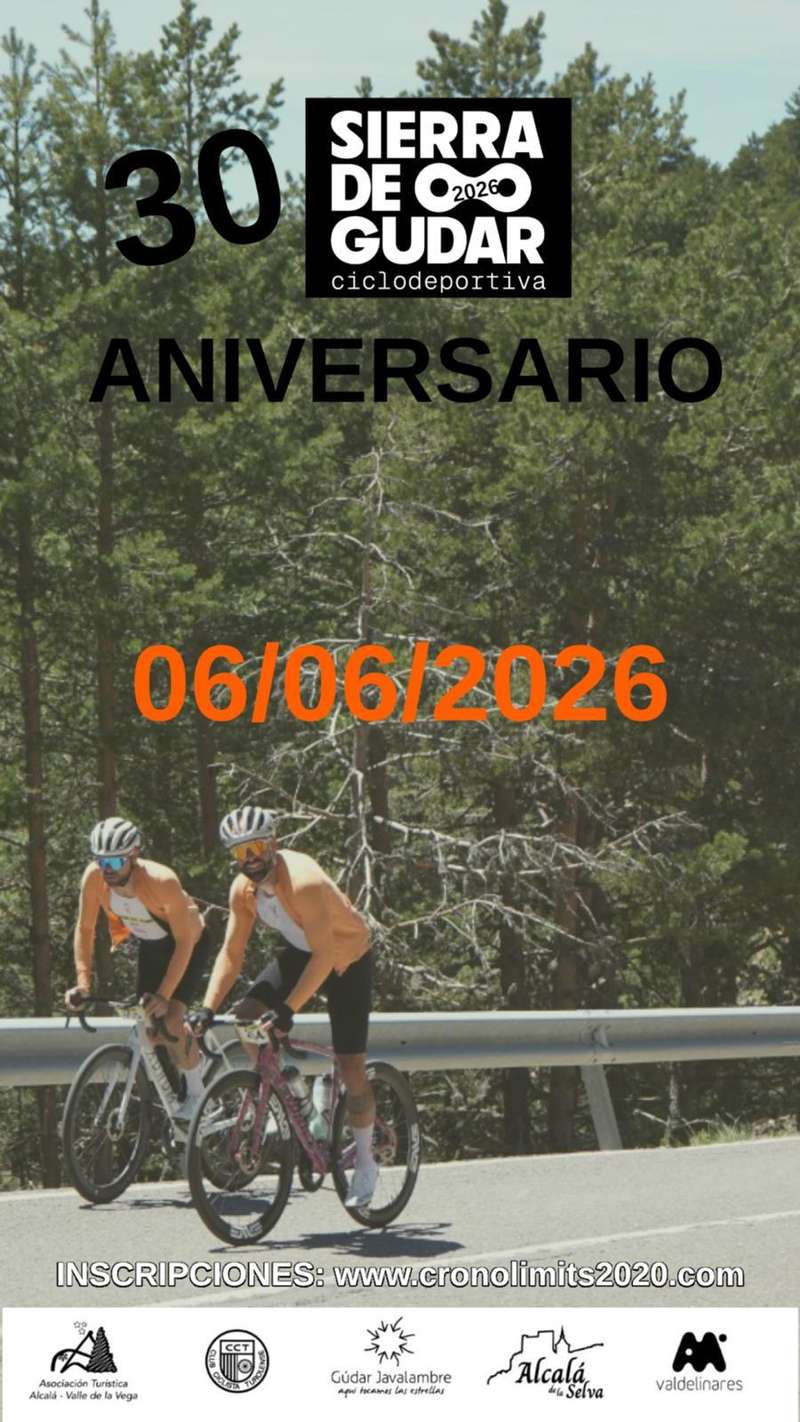 XXX Marcha Ciclodeportiva Sierra de Gúdar en Alcalá de la Selva (150km, 95km, 70km)