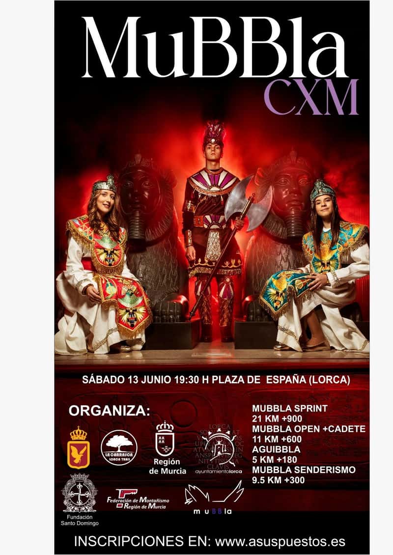 MUBBLA CXM 2026 en Lorca (21km, 21km, 11km, 11km, 5km, 9.5km)