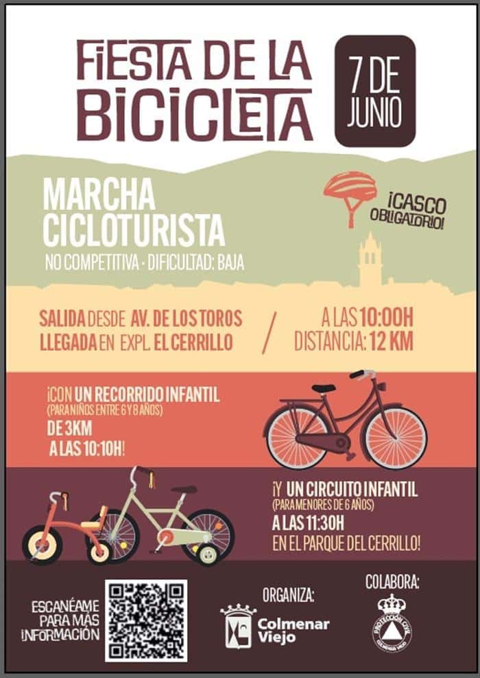Fiesta de la Bicicleta Colmenar Viejo 2026 en Colmenar Viejo (12km, 3.6km)