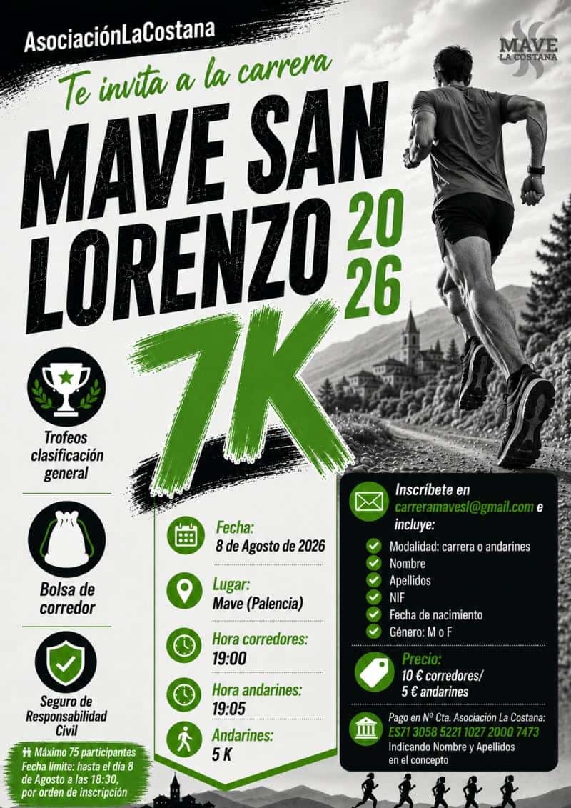 MAVE SAN LORENZO en Mave (7km, 5km)
