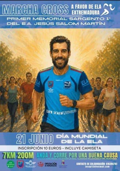 MARCHA CROSS A FAVOR DE ELA EXTREMADURA. PRIMER MEMORIAL SARGENTO 1 DEL E.A. JESÚS SALOM MARTÍN en Talavera la Real (7.2km, 7.2km)