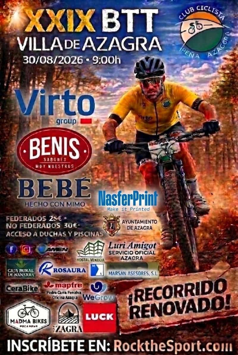 XXIX BTT VILLA DE AZAGRA en Azagra (55km, 38km)