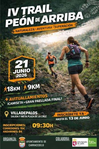 IV TRAIL PEÓN DE ARRIBA en Carracedelo (18km, 9km)