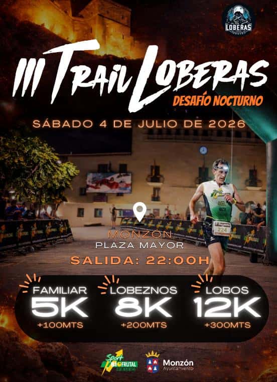 III Trail Loberas Monzón - Desafío Nocturno en Monzón (5km, 8.4km, 12km)
