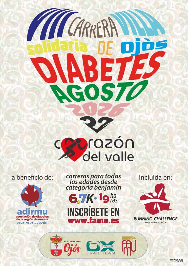 VIII Carrera Popular Villa de Ojós 2026 en Ojós (0.15km, 0.8km, 2km, 6.75km)