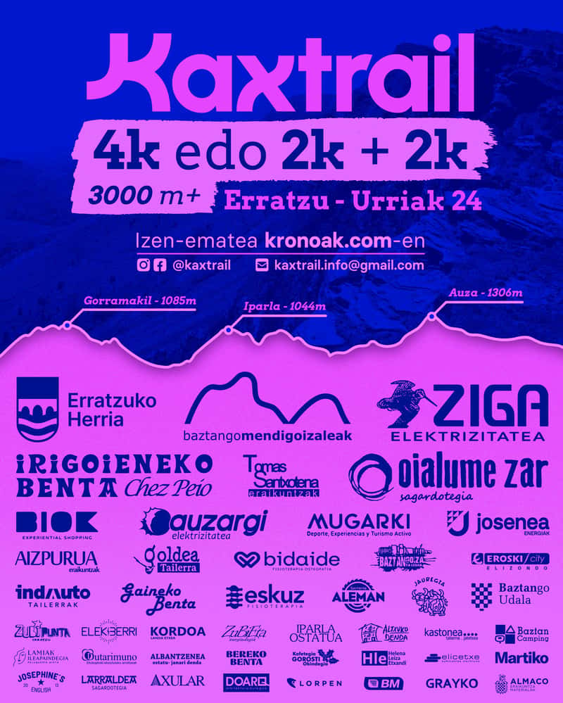 Kaxtrail Mendi Lasterketa en Erratzu (45km, 23km, 22km)