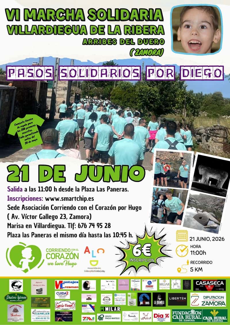VI Marcha Solidaria Villardiegua de la Ribera - Pasos Solidarios por Diego en Sobradillo (5km)