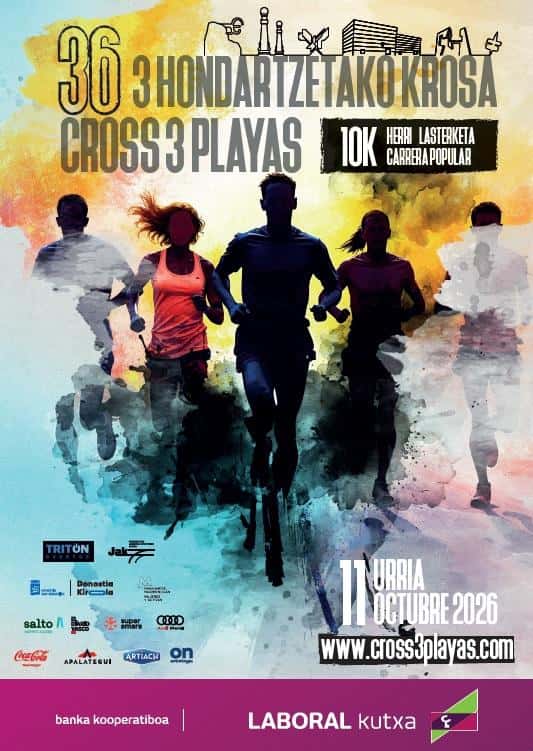 Cross 3 Playas en Donostia / San Sebastián (10km)