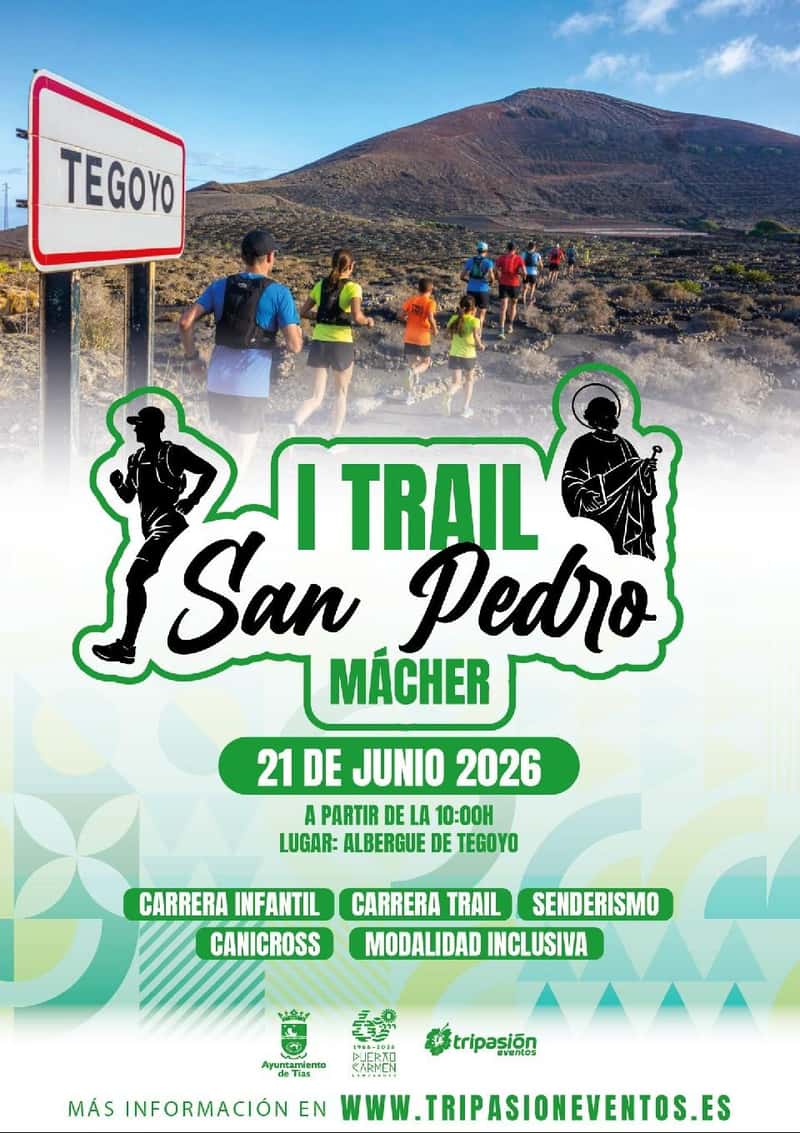 I TRAIL SAN PEDRO MÁCHER en Tegoyo (5.5km, 2.3km, 0.72km, 0.36km, 0.1km)