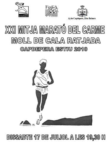 XXI Mitja Marató del Carme 2010 en Capdepera (21.097km)
