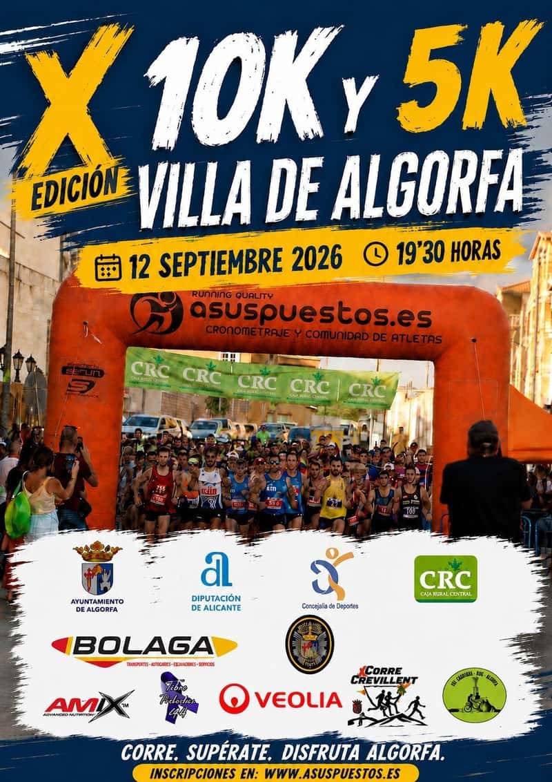X Carrera Nocturna 5-10 K Villa de Algorfa en Algorfa, Alicante (10km, 5km)
