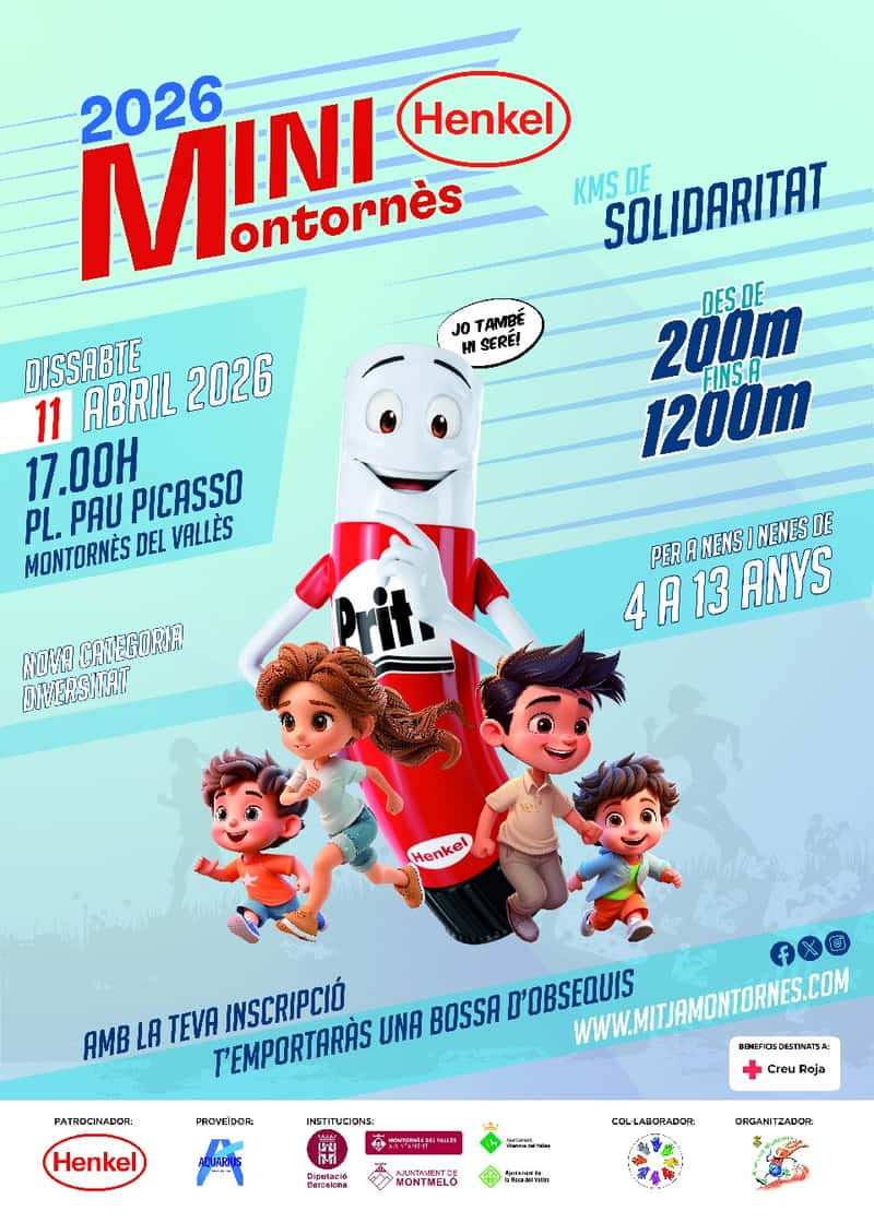 16a MINI SOLIDARIA MONTORNES DEL VALLES en Montornès del Vallès (1.2km, 1.2km, 0.75km, 0.75km, 0.75km, 0.75km, 0.5km, 0.5km, 0.2km, 0.2km, 0.2km)