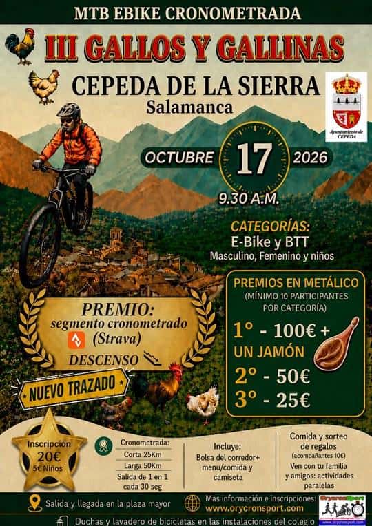 III Cronometrada Gallos y Gallinas en Cepeda (50km, 25km, 25km)