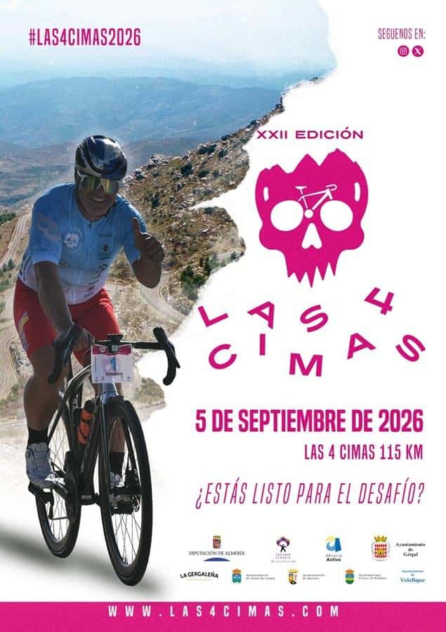 XXII MARCHA CICLODEPORTIVA ''LAS 4 CIMAS'' 2026 en Gérgal (115km)