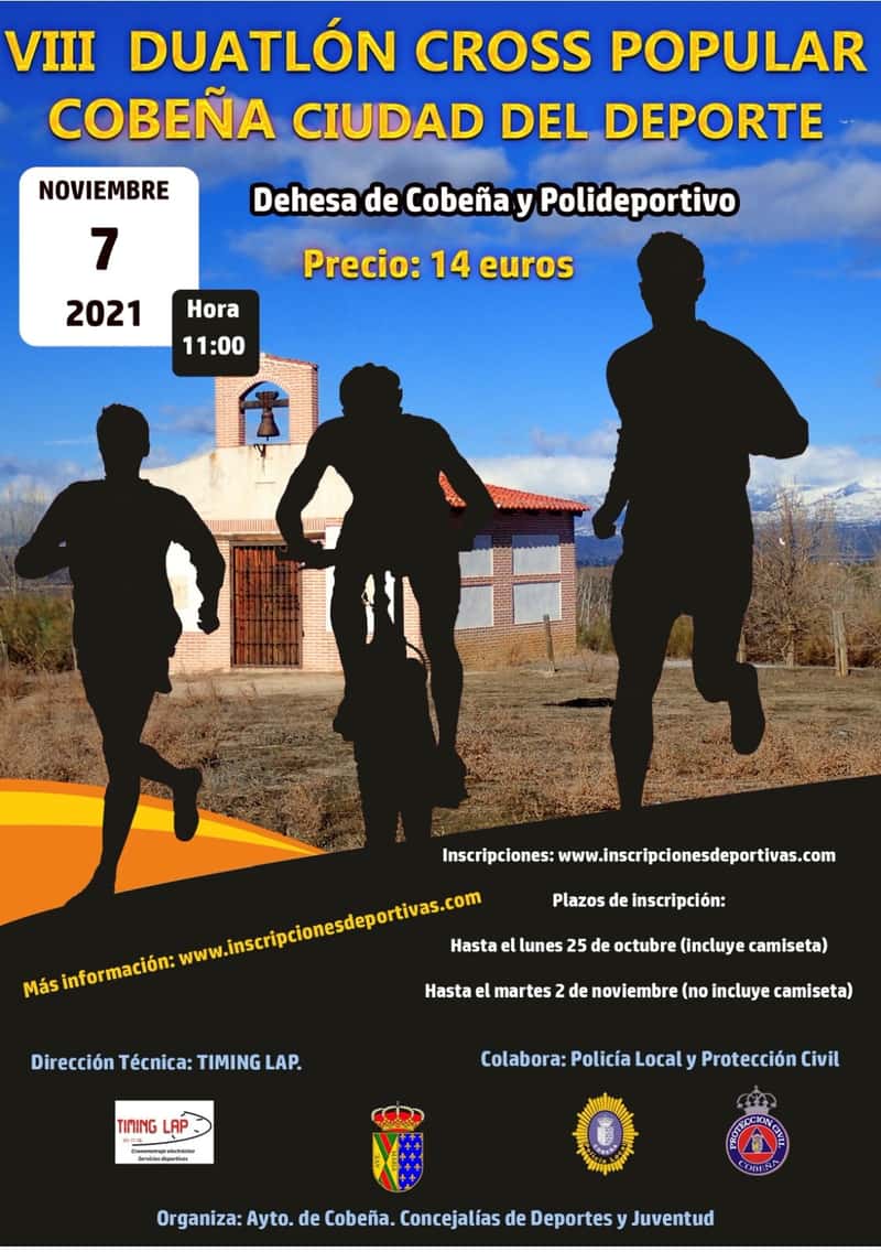VIII DUATLÓN CROSS POPULAR COBEÑA 2021 en Cobeña (10km, 10km, 10km, 10km)
