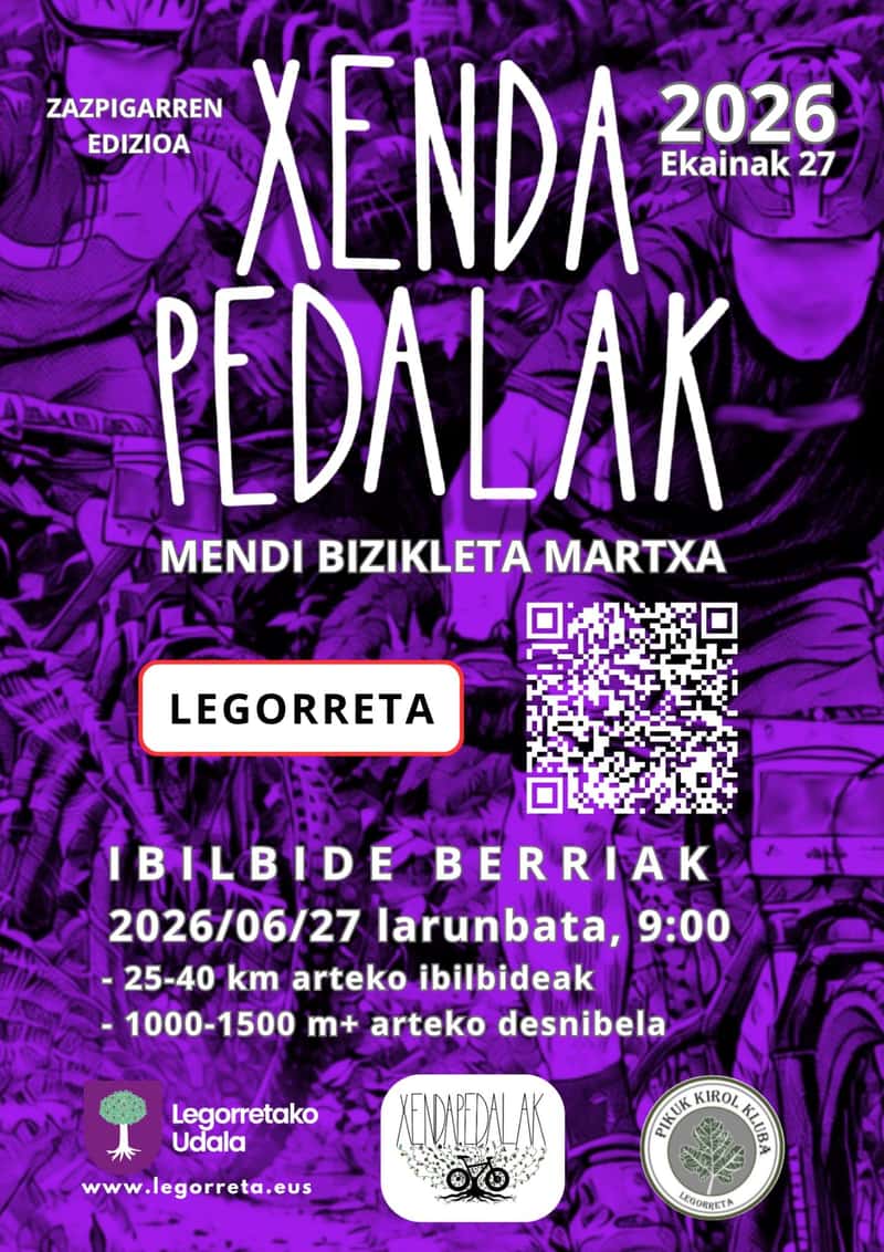 VII. Xendapedalak Mendi Bizikleta Martxa en Legorreta (25km, 40km)