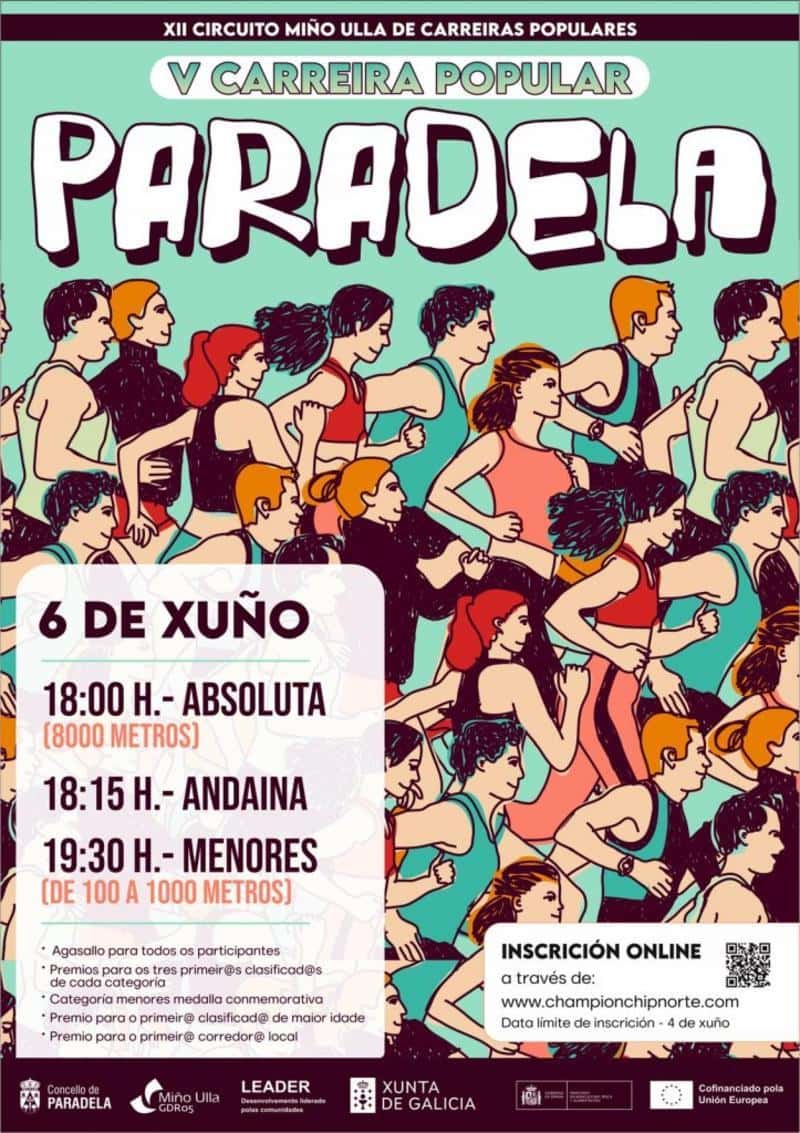 V Carreira Popular Concello de Paradela en Paradela (8km, 4km, 0.1km, 0.5km, 1km)