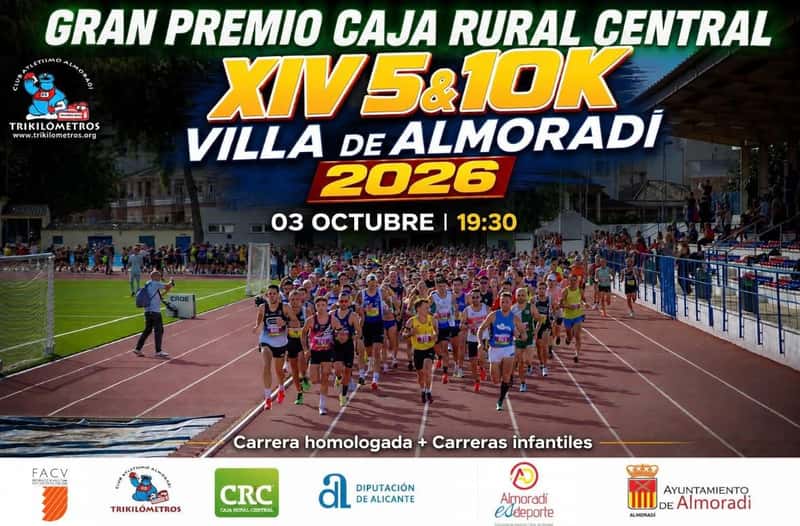 XIV 10 KM – X 5 KM Villa de Almoradí VIII Gran Premio Caja Rural Central en Almoradí (0.8km, 0.4km, 1.5km, 5km, 10km)