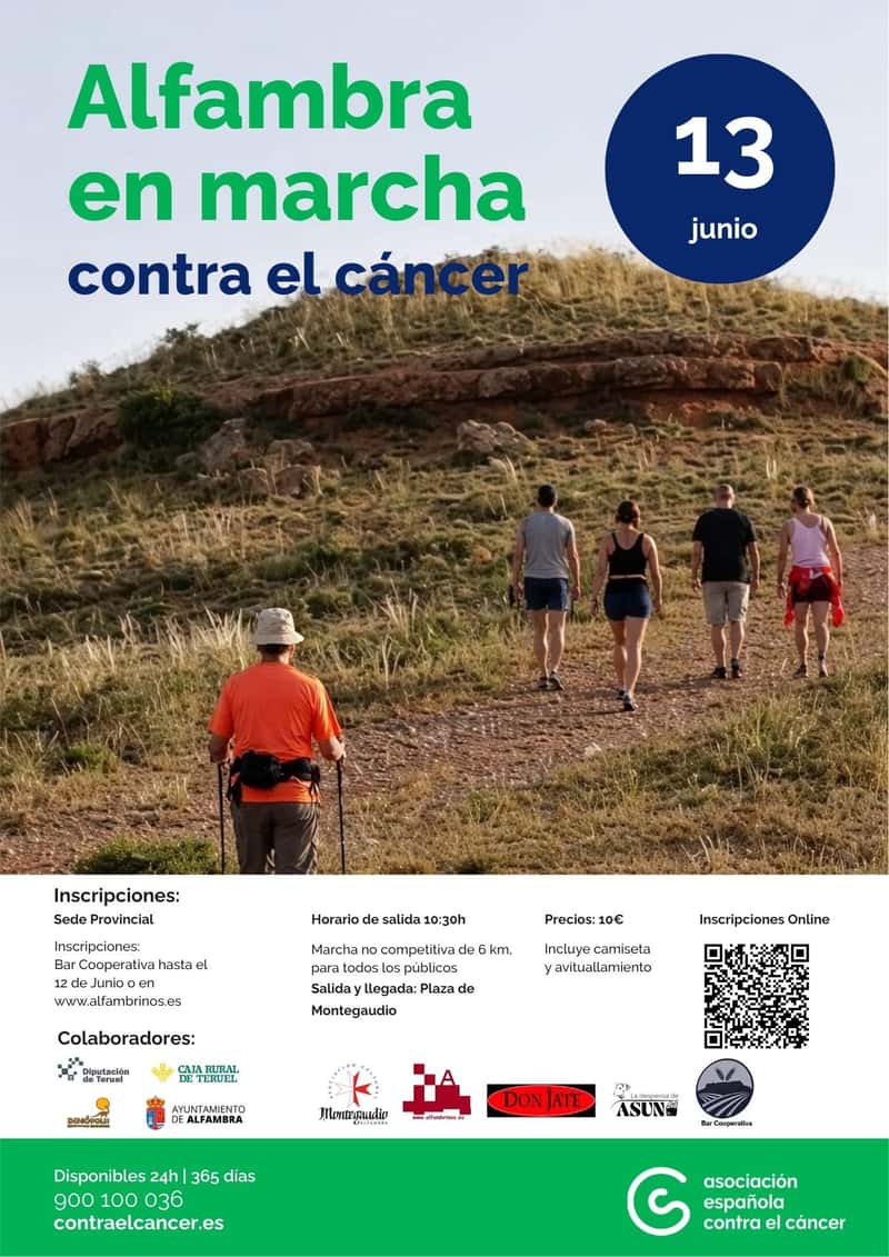 Alfambra en marcha contra el cáncer 2026 en Alfambra (6km)