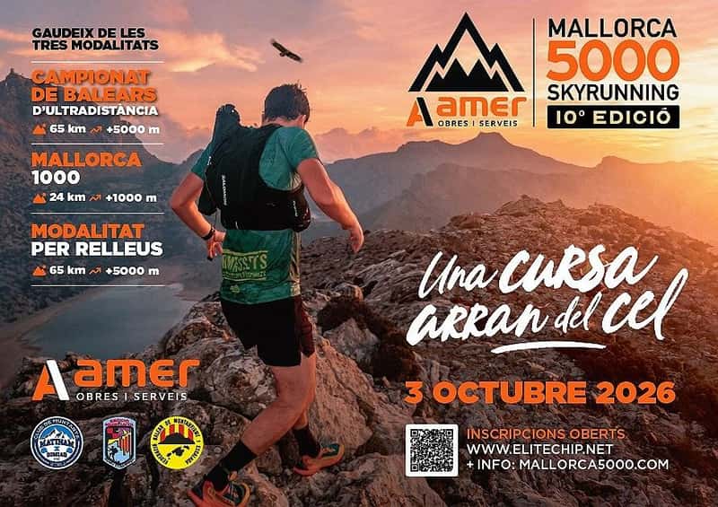 Amer Mallorca 5000 - 1000 Skyrunning 2026 en Sóller (72km, 72km, 24.2km)