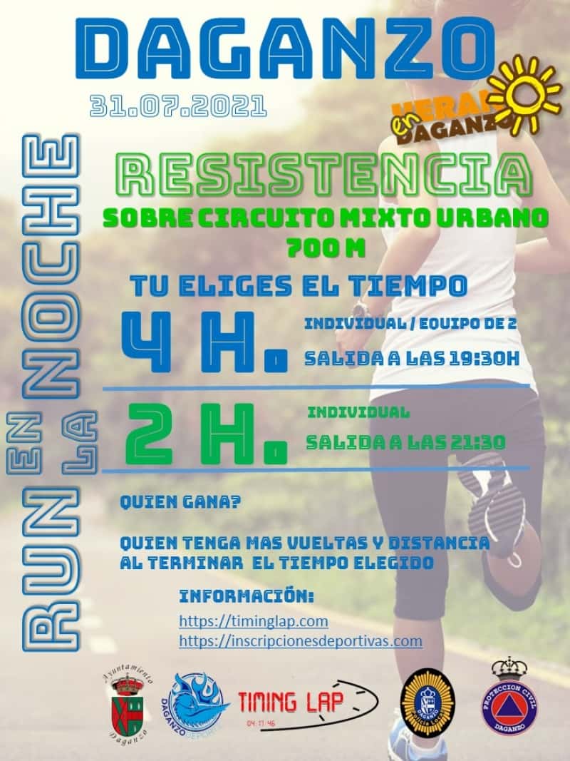 4H RUN EN LA NOCHE VILLA DE DAGANZO en Daganzo de Arriba (4km, 4km, 2km, 2km)