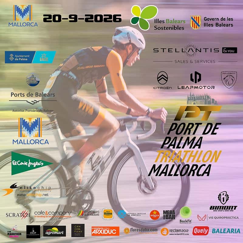 XII Stellantis&You Port de Palma Triatlon Mallorca 2026 en Palma (13km, 13km, 25.75km, 25.75km, 51.5km, 51.5km)