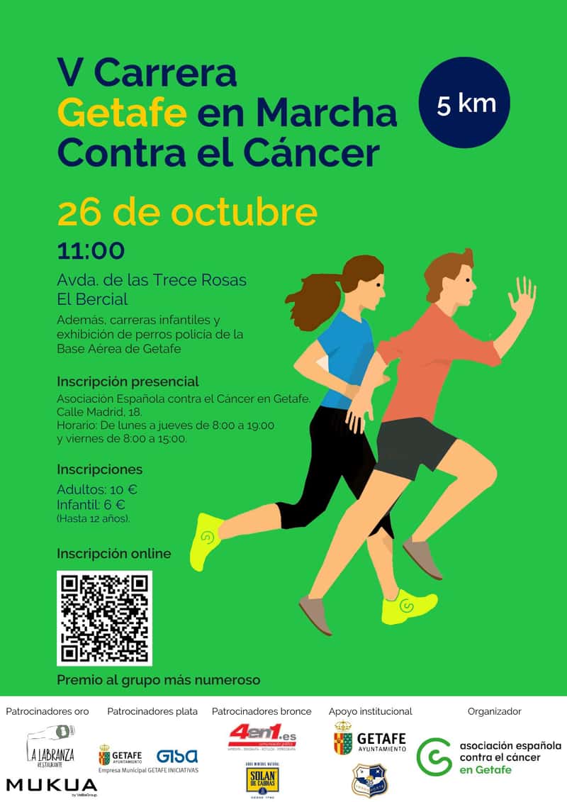 V Carrera Getafe en Marcha Contra el Cáncer en Getafe (5km)