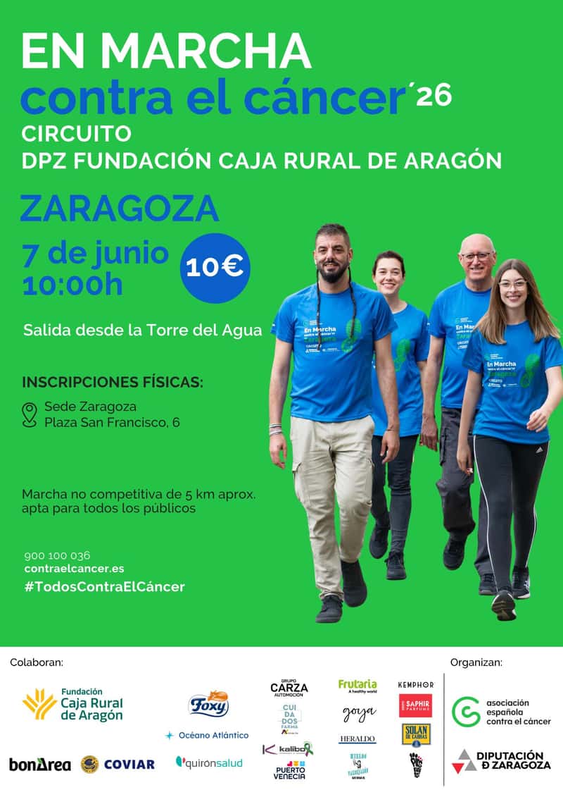EN MARCHA contra el cáncer 26 CIRCUITO DPZ FUNDACIÓN CAJA RURAL DE ARAGÓN en Zaragoza (5km)