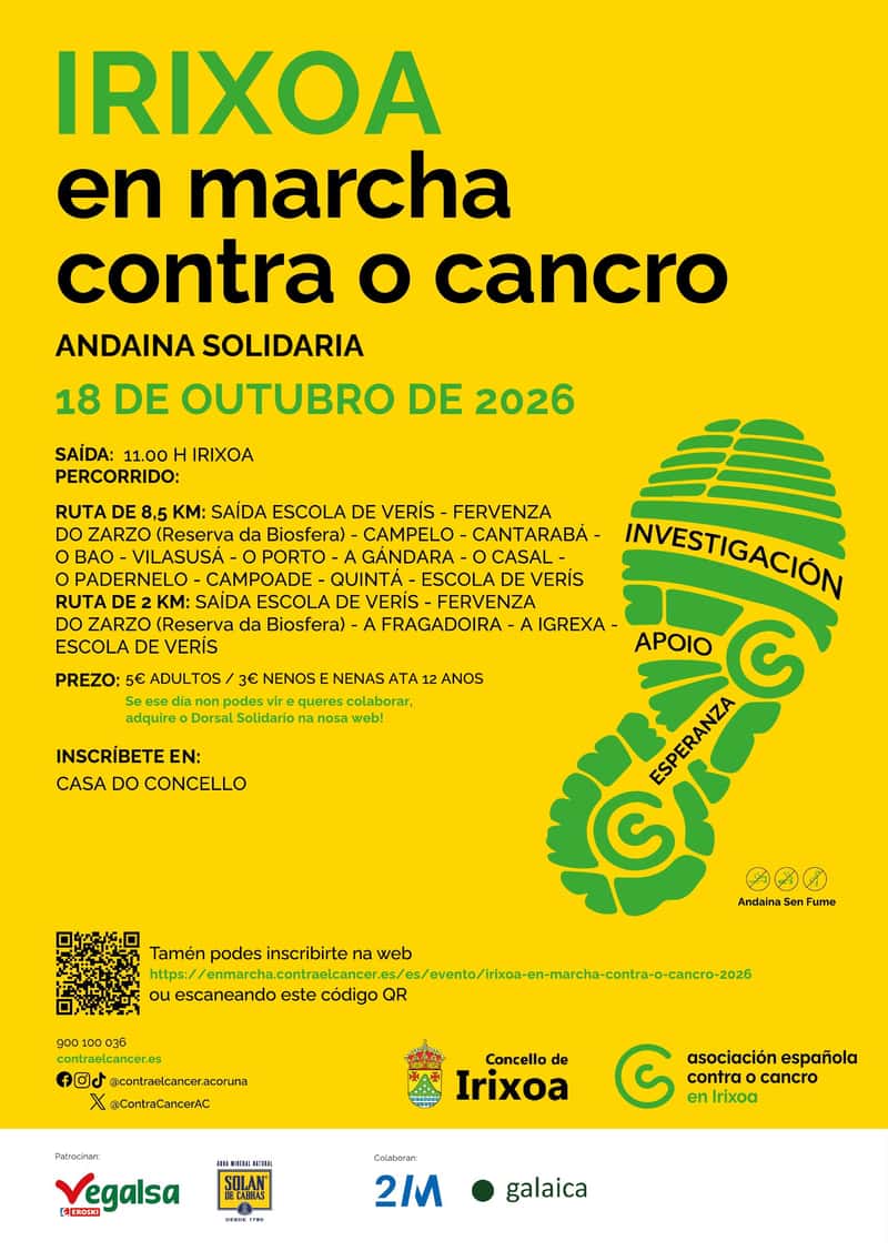 Irixoa en Marcha Contra o Cancro en Irijoa (8.5km, 2km)