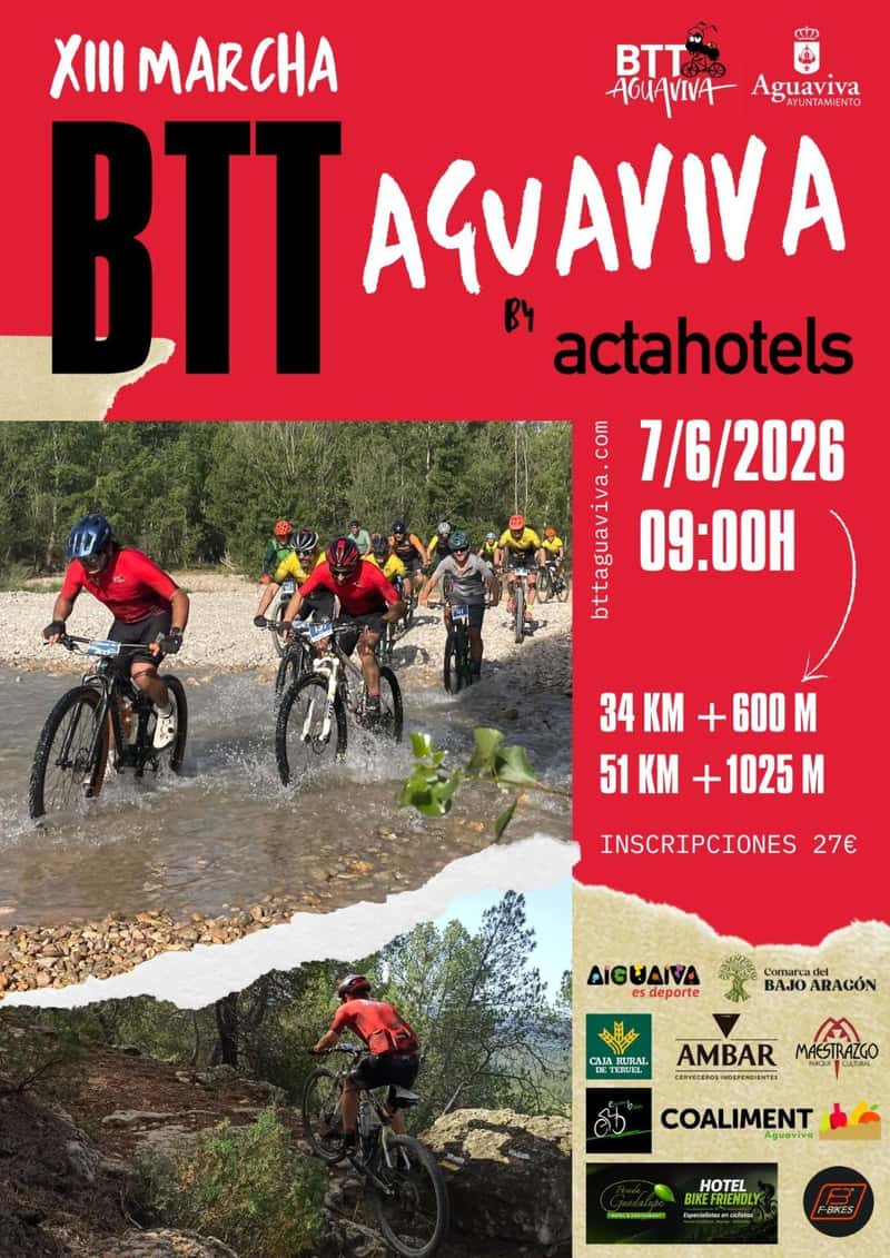 XIII MARCHA BTT AGUAVIVA en Aguaviva (34km, 51km)