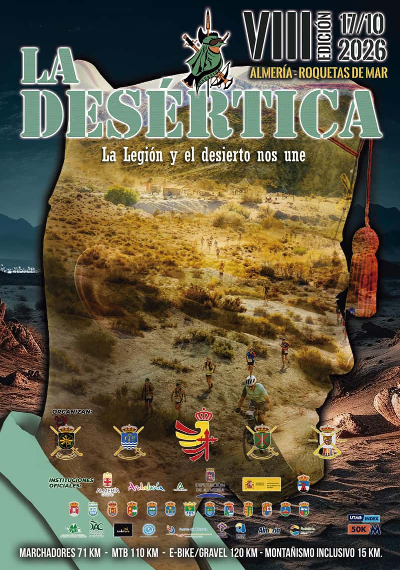 La Desértica VIII Edición en Roquetas de Mar (71km, 71km, 110km, 120km, 15km)