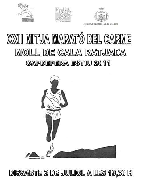 XXII Mitja marató del Carme 2011 en Capdepera (21.097km)